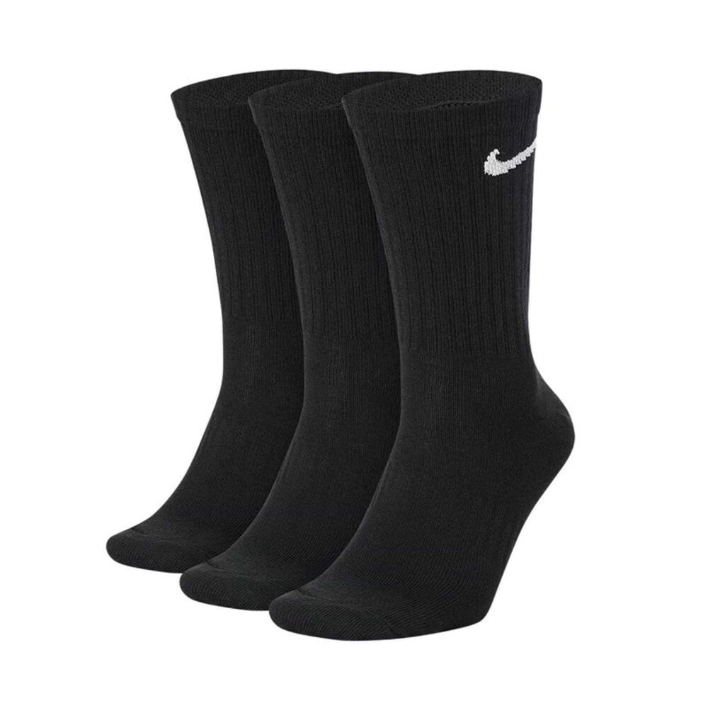 Nike Childrens/Kids Lightweight Crew Socks (Pack of 3) / Black